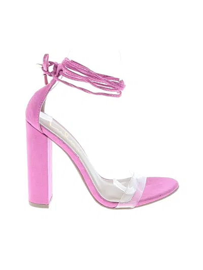 Pre-owned Lulus Sandals In Pink