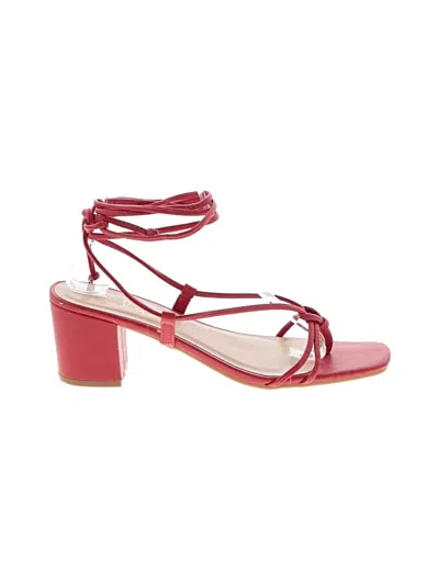 Pre-owned Lulus Sandals In Red