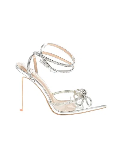 Pre-owned Lulus Sandals In Silver