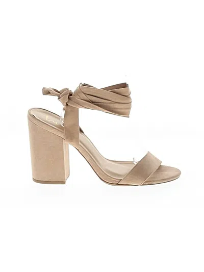 Pre-owned Lulus Sandals In Tan