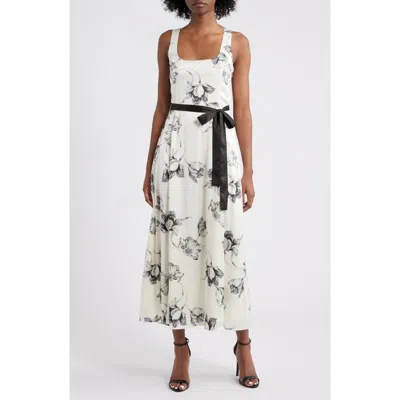 Lulus Scout Tie Waist Midi Dress