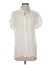 Lulus Short Sleeve Blouse In White
