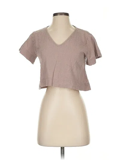 Pre-owned Lulus Short Sleeve T-shirt In Brown