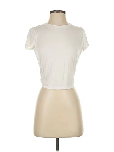 Pre-owned Lulus Short Sleeve T-shirt In Burgundy