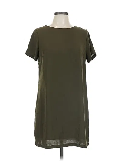 Pre-owned Lulus Short Sleeve Top Green Scoop Neck Tops