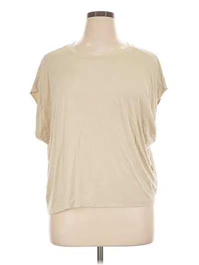 Pre-owned Lulus Short Sleeve T-shirt In Tan