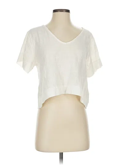 Pre-owned Lulus Short Sleeve T-shirt In White