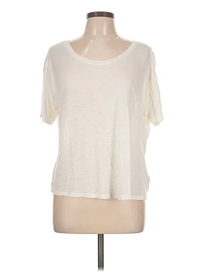 Pre-owned Lulus Short Sleeve T-shirt In White