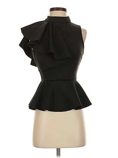 Pre-owned Lulus Sleeveless Blouse In Black