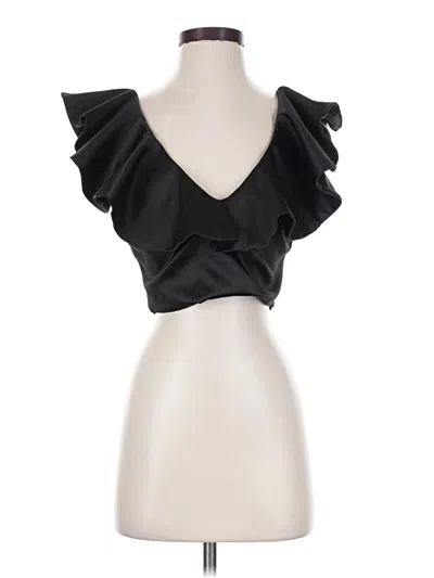 Pre-owned Lulus Sleeveless Blouse In Black