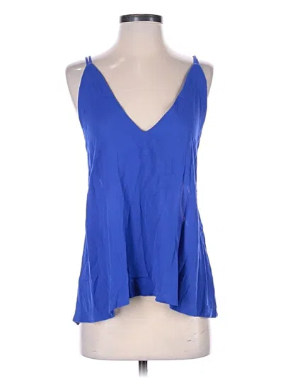 Pre-owned Lulus Sleeveless Blouse In Blue