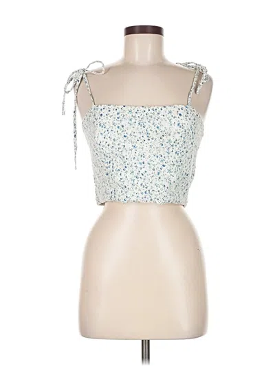 Pre-owned Lulus Sleeveless Blouse In Blue