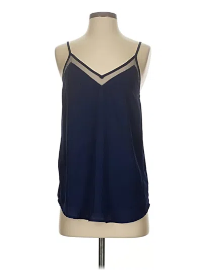 Pre-owned Lulus Sleeveless Blouse In Blue