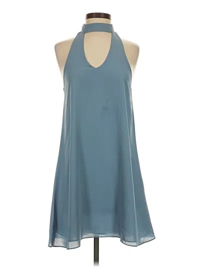 Pre-owned Lulus Sleeveless Blouse In Blue