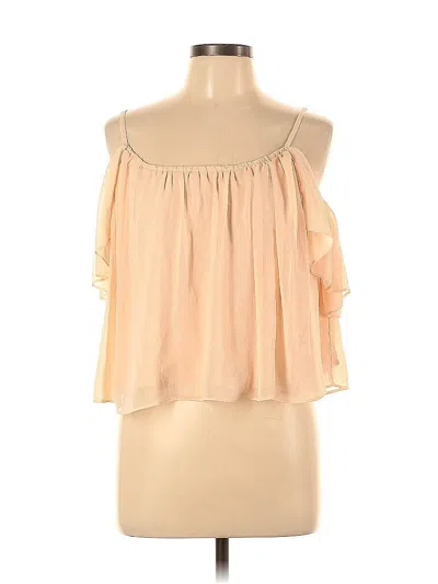 Pre-owned Lulus Sleeveless Blouse In Brown