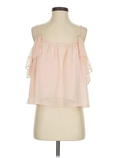 Pre-owned Lulus Sleeveless Blouse In Brown