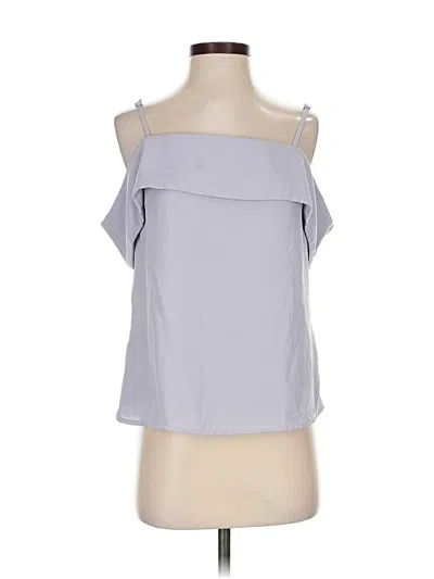 Pre-owned Lulus Sleeveless Blouse In Gray