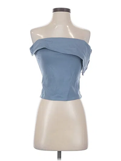 Pre-owned Lulus Sleeveless Blouse In Gray