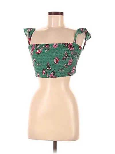 Pre-owned Lulus Sleeveless Blouse In Green