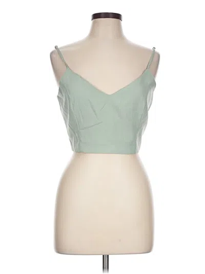 Pre-owned Lulus Sleeveless Blouse In Green