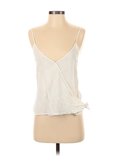 Pre-owned Lulus Sleeveless Blouse In Ivory