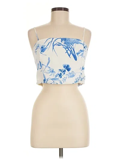 Pre-owned Lulus Sleeveless Blouse In Ivory