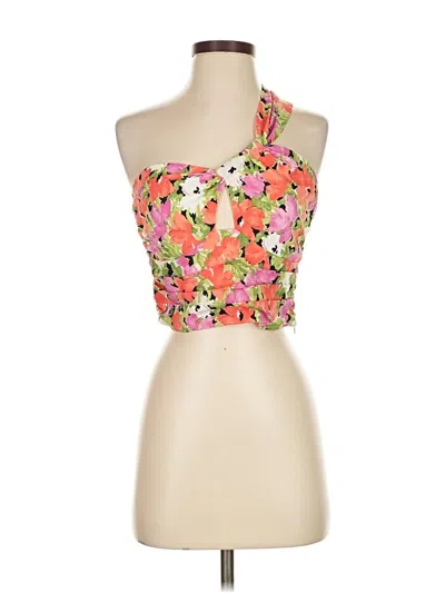 Pre-owned Lulus Sleeveless Blouse In Orange