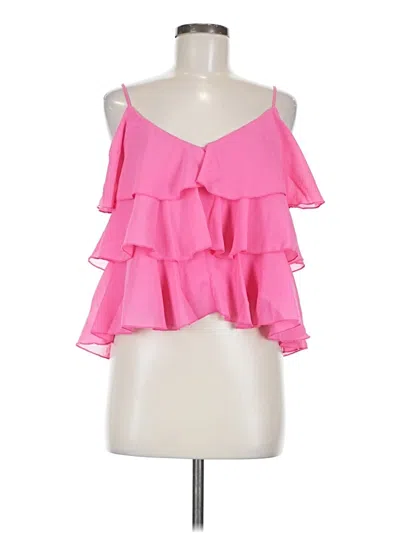 Lulus Sleeveless Blouse In Pink