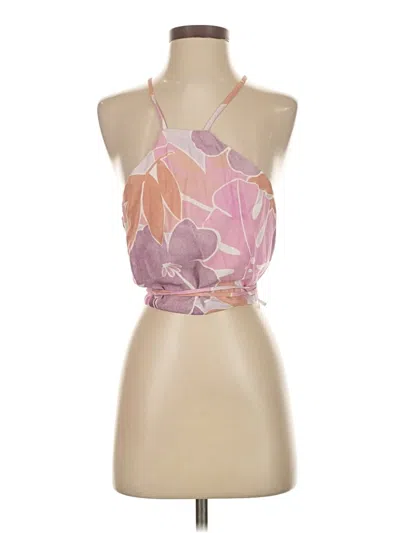 Pre-owned Lulus Sleeveless Blouse In Pink