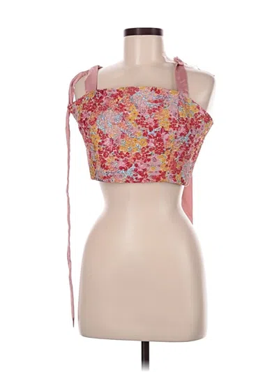 Pre-owned Lulus Sleeveless Blouse In Pink
