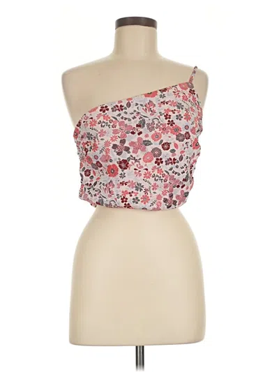 Pre-owned Lulus Sleeveless Blouse In Pink