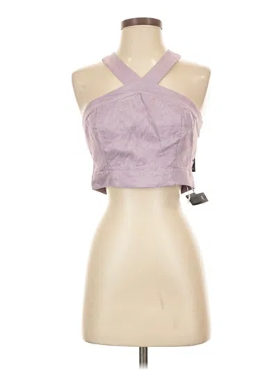 Pre-owned Lulus Sleeveless Blouse In Purple