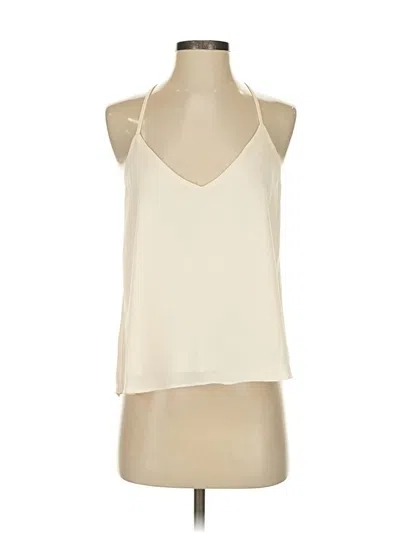 Pre-owned Lulus Sleeveless Blouse In White