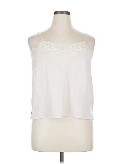 Pre-owned Lulus Sleeveless Blouse In White