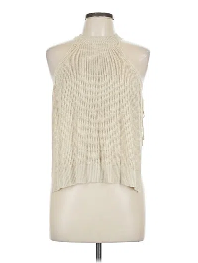 Pre-owned Lulus Sleeveless Blouse In White