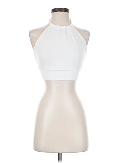 Pre-owned Lulus Sleeveless Blouse In White