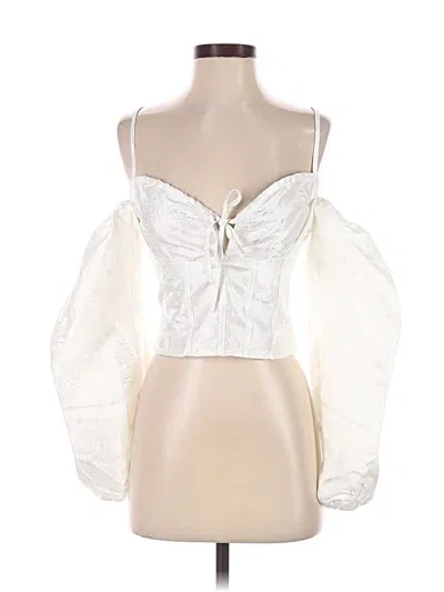 Lulus Sleeveless Blouse In White