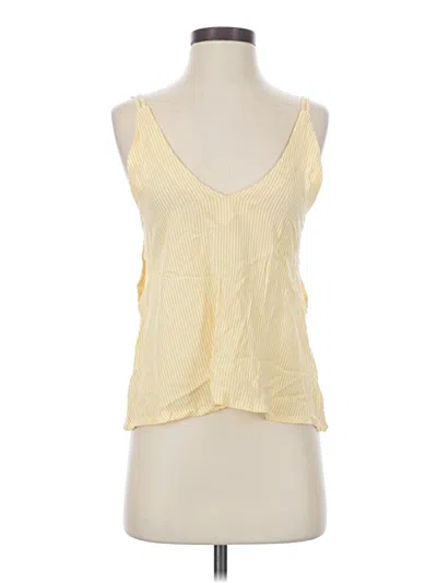 Pre-owned Lulus Sleeveless Blouse In Yellow