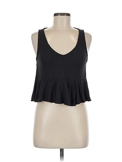 Pre-owned Lulus Sleeveless Top Black Halter Neckline Tops