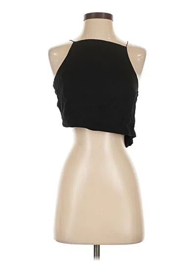 Pre-owned Lulus Sleeveless Top Black Halter Neckline Tops