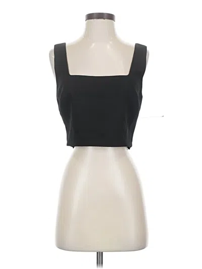 Lulus Sleeveless Top Black Square Neckline Tops