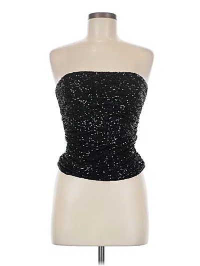 Pre-owned Lulus Sleeveless Top Black Strapless Neckline Tops