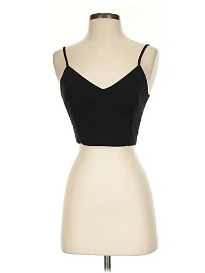 Pre-owned Lulus Sleeveless Top Black Sweetheart Neckline Tops