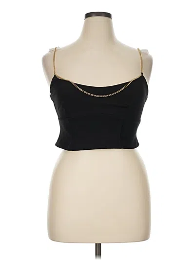 Pre-owned Lulus Sleeveless Top Black Sweetheart Neckline Tops