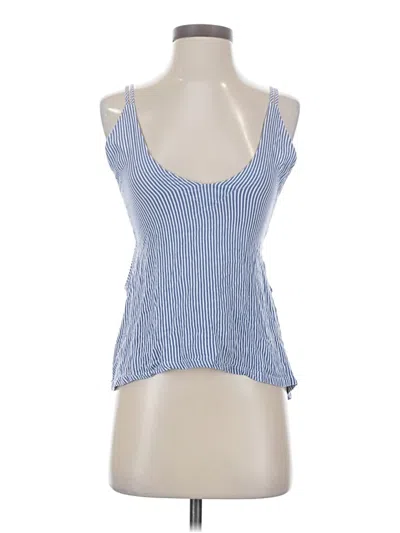 Pre-owned Lulus Sleeveless Top Blue Halter Neckline Tops