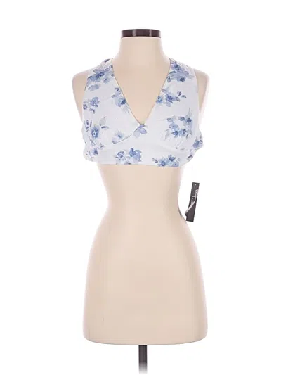Pre-owned Lulus Sleeveless Top Blue Halter Neckline Tops