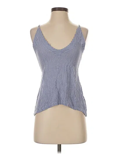 Pre-owned Lulus Sleeveless Top Blue Scoop Neck Tops