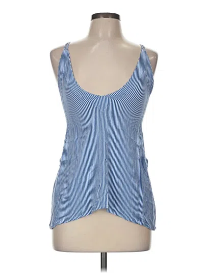 Pre-owned Lulus Sleeveless Top Blue Scoop Neck Tops