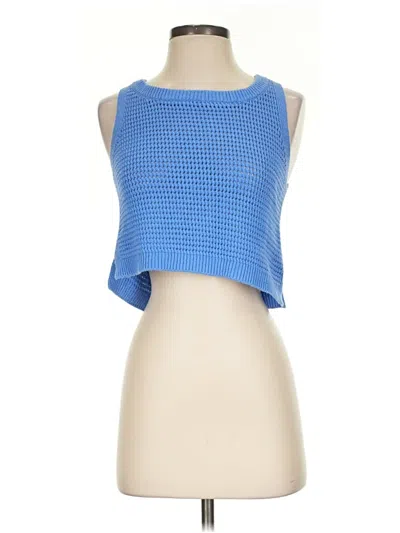 Pre-owned Lulus Sleeveless Top Blue Square Neckline Tops