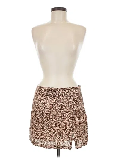 Pre-owned Lulus Sleeveless Top Brown Strapless Neckline Tops